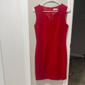 Used (a few times) but in perfect condition. Size 6, red.